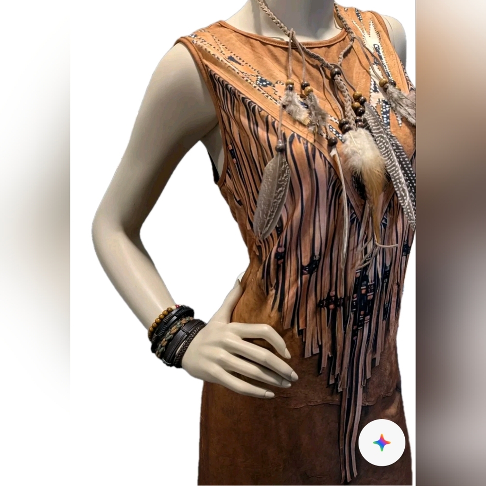 12 Pc Indian Costume Halloween Costumes 70s Style Hippie Festival Outfit - Picture 2 of 13